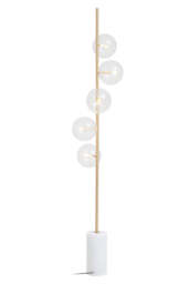 Valemont Floor Lamp – Five Bulb, White Marble Base