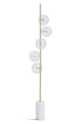 Valemont Floor Lamp – Five Bulb, White Marble Base - thumbnail 6