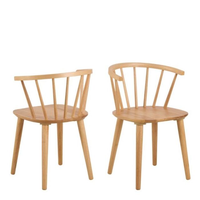 Ida Dining Chair in Oak Set of 2 - image 1