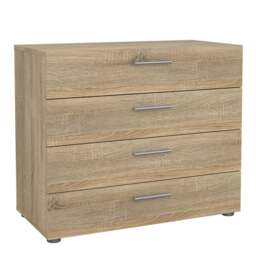 Pepe Chest of 4 Drawers in Oak - thumbnail 1