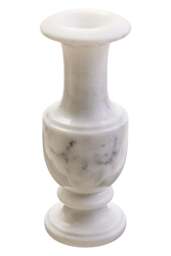 White Marble Vase Calvion - thumbnail 4