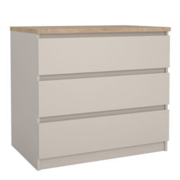 Naia Chest of 3 Drawers in Cashmere Jackson Hickory - thumbnail 2