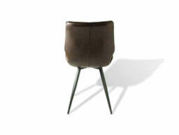 Junelle Dining Chair Vegan Leather Chestnut SET OF 2 - thumbnail 3