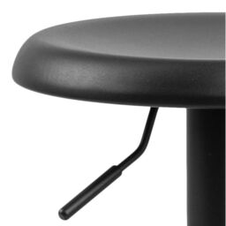 Finch Black Bar Stool without Back Set of 2 - thumbnail 4