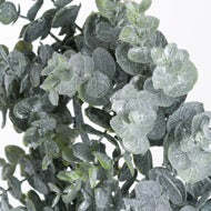 Medium Frosted Eucalyptus Candle Wreath - thumbnail 2
