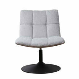 Ulvoria Swivel Chair Chenille Grey - thumbnail 1