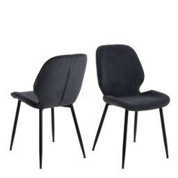 Femke Dining Chairs in Anthracite  Set of 4