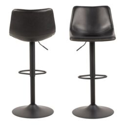 Black Bar Stool  I_Oregon Collection (Single) - thumbnail 2