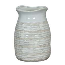Artisanal & Rustic: The Tava Medium Hewn Vase - thumbnail 2