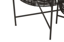 Fairmont Rattan Side Tables – Black (Set of 2) - thumbnail 3
