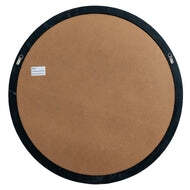 Black Wood Round Window Mirror - thumbnail 4