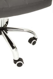 Monet Office Chair – Black with Chrome Base - thumbnail 3