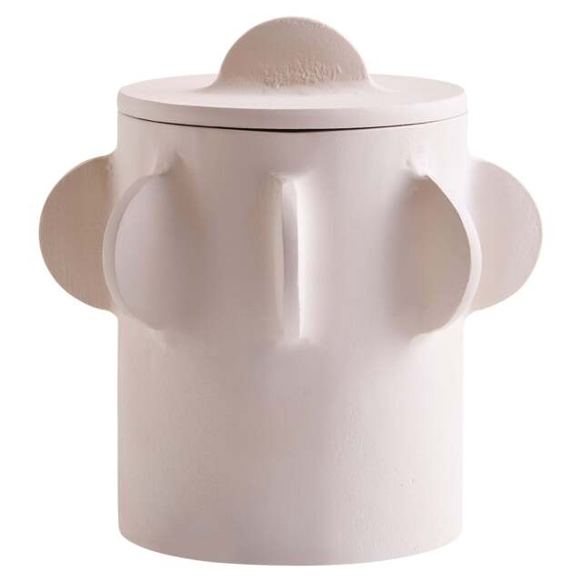 Textured Small Terrace Round Box Cream - image 1