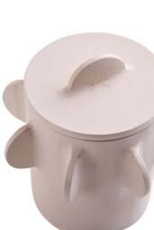 Textured Small Terrace Round Box Cream - thumbnail 4