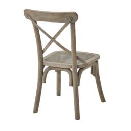 Copgrove Cross Back Dining Chair with Rush Seat - thumbnail 1