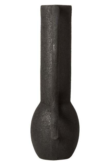 Black Textured Elvaris Large Vase