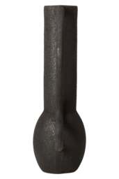 Black Textured Elvaris Large Vase