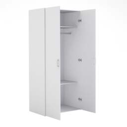 Space Wardrobe with 2 Doors in White 1750 - thumbnail 4