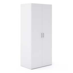 Space Wardrobe with 2 Doors in White 1750 - thumbnail 1