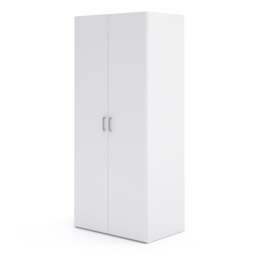 Space Wardrobe with 2 Doors in White 1750 - thumbnail 3