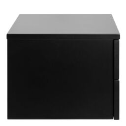 Avignon Bedside Table with 2 Drawers in Black - thumbnail 3