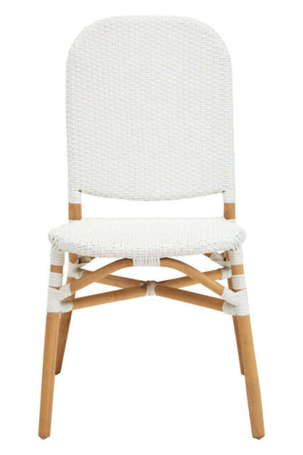 Opaline Rattan Dining Chair – Natural & White - image 1