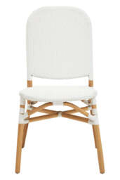 Opaline Rattan Dining Chair – Natural & White - thumbnail 1