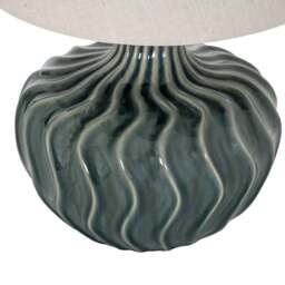 Sleek & Serene: Veyla Ceramic Lamp & Linen Shade - thumbnail 3