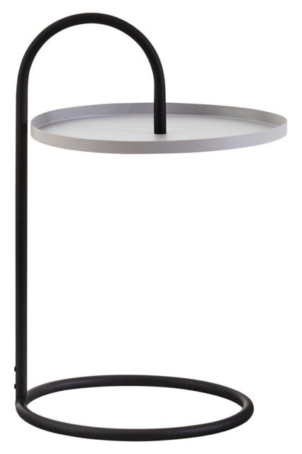 Wilmslow Grey & Black Hanging Top Side Table – Contemporary Accent Table - image 1