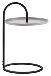 Wilmslow Grey & Black Hanging Top Side Table – Contemporary Accent Table - thumbnail 1