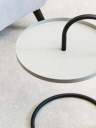 Wilmslow Grey & Black Hanging Top Side Table – Contemporary Accent Table - thumbnail 6
