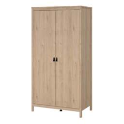 Barcelona Wardrobe with 2 Doors in Jackson Hickory Oak - thumbnail 3