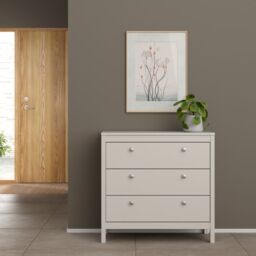 Madrid Chest 3 Drawers in Cashmere - thumbnail 2