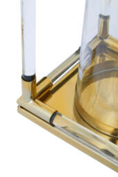 Aegean Double Candle Holder – Gold Finish & Acrylic - thumbnail 3