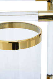 Aegean Double Candle Holder – Gold Finish & Acrylic - thumbnail 2