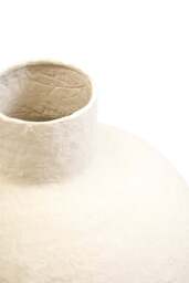 Vase Large Cream Cotton Ravessa Mache - thumbnail 3
