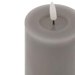 Luxe Collection Melt Effect 3 x 4 Grey LED Wax Candle - thumbnail 2