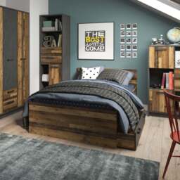 Brooklyn Underbed Drawer Walnut and Dark Grey - thumbnail 4