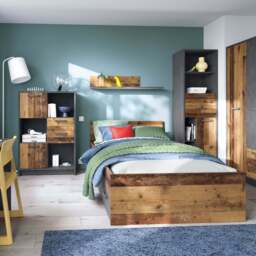 Brooklyn Underbed Drawer Walnut and Dark Grey - thumbnail 5