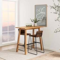 Chara Bar Table in Oak - thumbnail 4