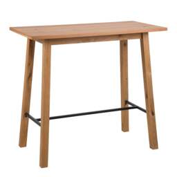 Chara Bar Table in Oak - thumbnail 1