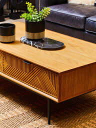 Tunbridge Wooden Coffee Table – Natural Finish - thumbnail 4