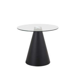 Isola Round Dining Table – Clear Glass - thumbnail 1