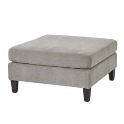 Vesper Taupe Ottoman Foot Stool – Modern Comfort & Style - thumbnail 4