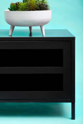Stone Metal Media Unit – Black (Two Door) - thumbnail 5