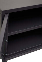 Stone Metal Media Unit – Black (Two Door) - thumbnail 2