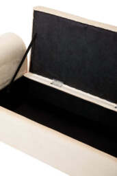 Linea Velvet Storage Bench – Mink - thumbnail 3