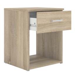 Space Package - Bedside 1 Drawer + Chest of 3 Drawers + Wardrobe with 2 Doors + 1 Drawer in Oak - thumbnail 3
