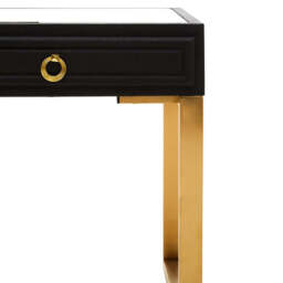 Ashford Faux Shagreen 1 Drawer Side Table - thumbnail 4