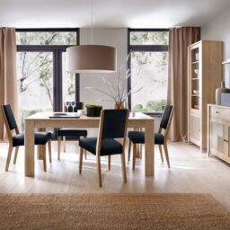 Cestino 1 Door 2 Drawer Cabinet in Jackson Hickory Oak and Rattan Effect - thumbnail 1